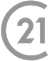 Century 21 logo in grayscale