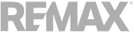 RE/MAX logo in grayscale