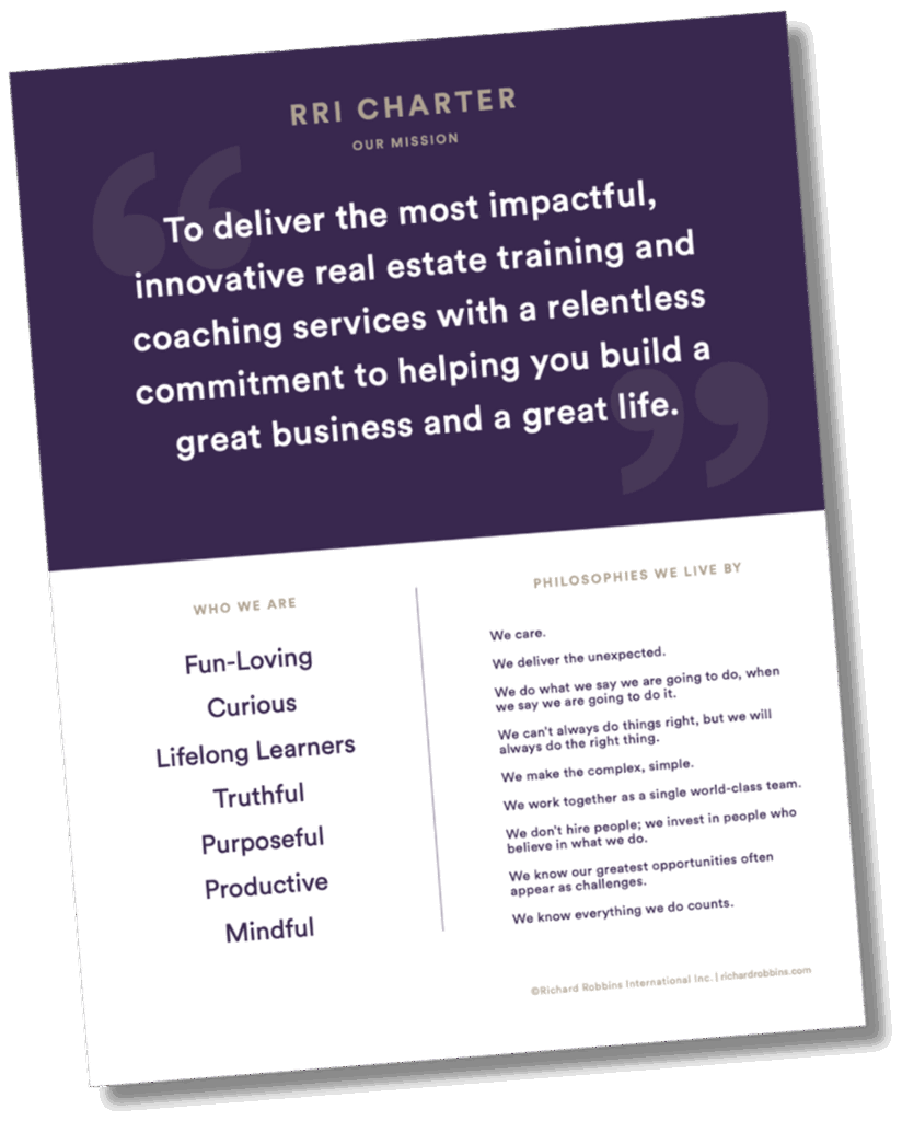 RRI Charter mission statement poster